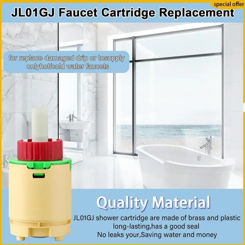 

A50I JL01GJ Сменные картриджи для душа, сменные картриджи для смесителей 40 мм, для замены картриджей для ванны и душа