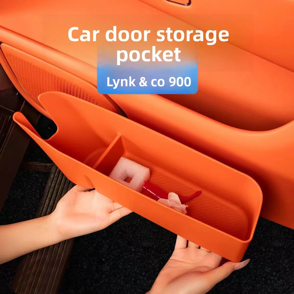 Suitable for Lynk&Co 900 2025-door storage box door side groove storage box modified accessories