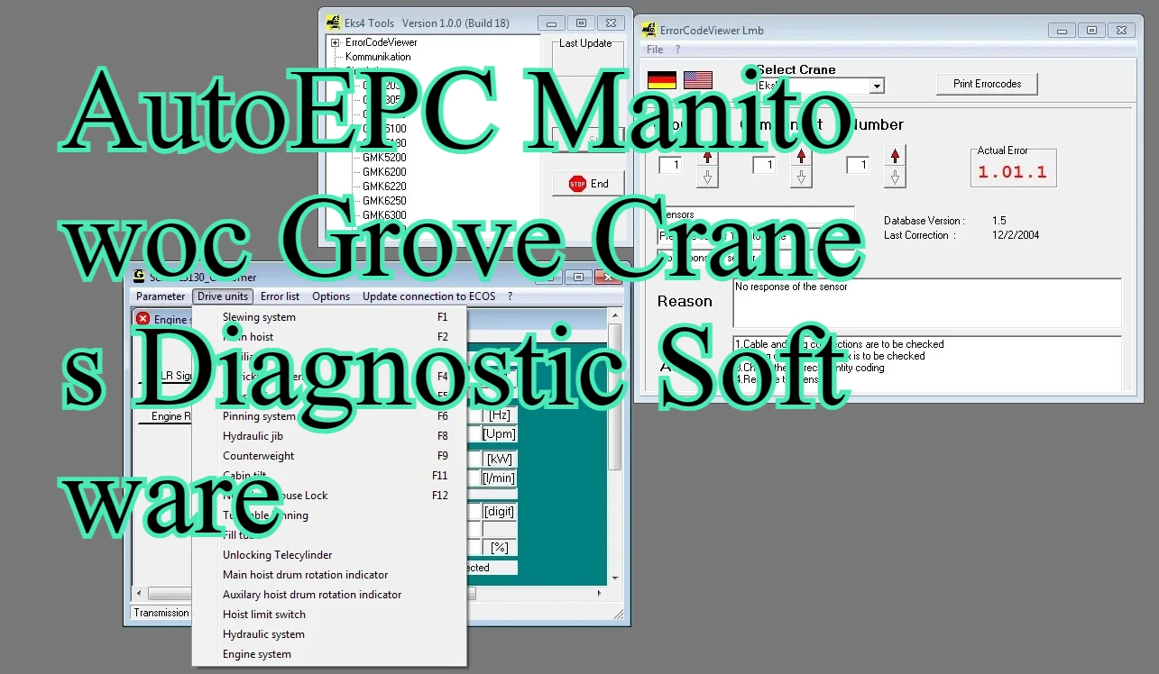 

AutoEPC Manitowoc Grove Cranes Диагностическое программное обеспечение