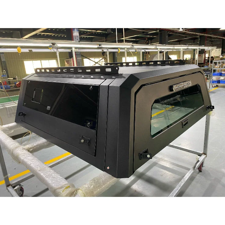 Waterproof 4x4 Offroad Heavy Duty Steel Pickup Truck Canopy Caps Hard Top Topper with 3 Doors Open for Nissan Navara Np300 D40