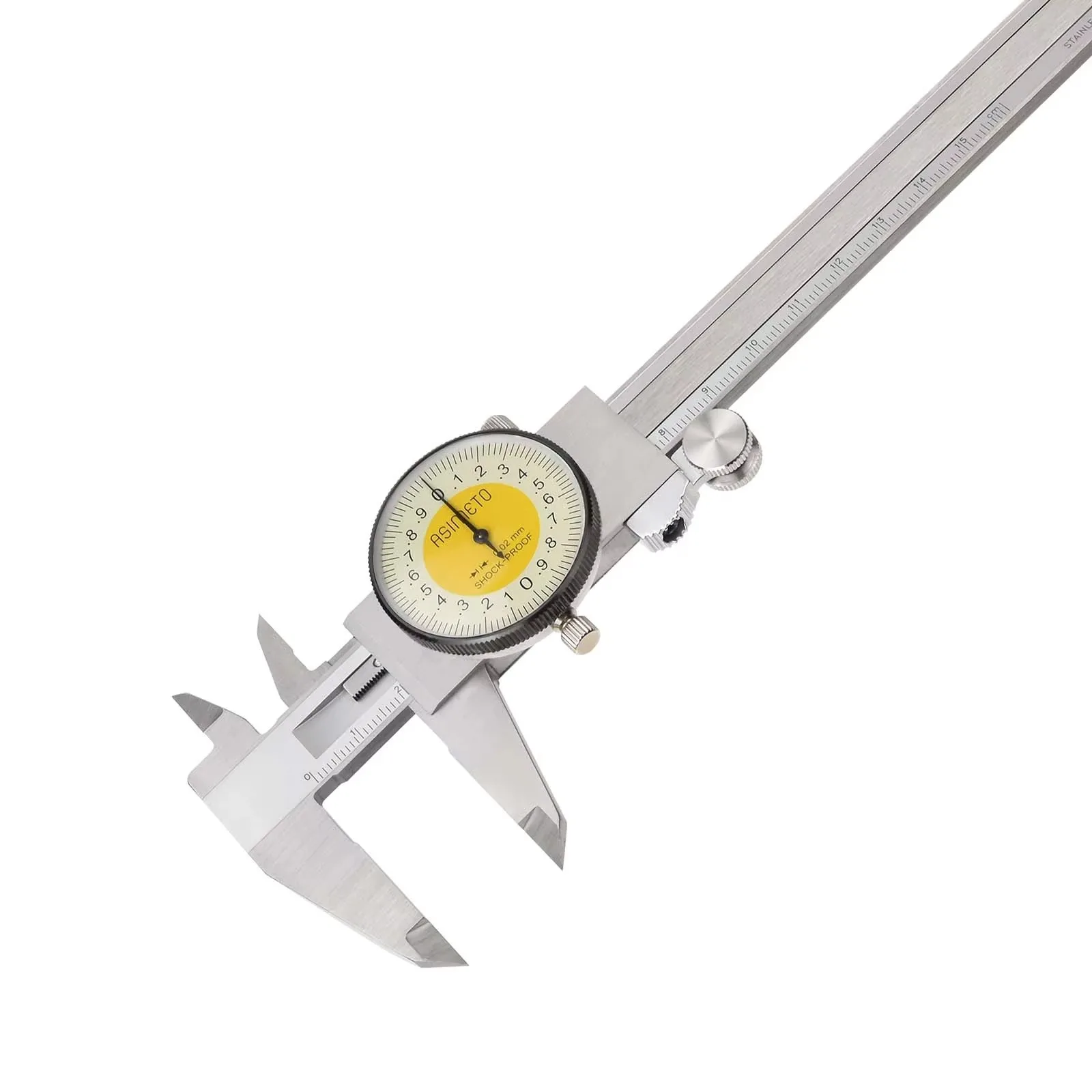 

High Precision Shockproof Stainless Steel Dial Caliper 0-150mm 0.02mm Accuracy 0.01mm Resolution