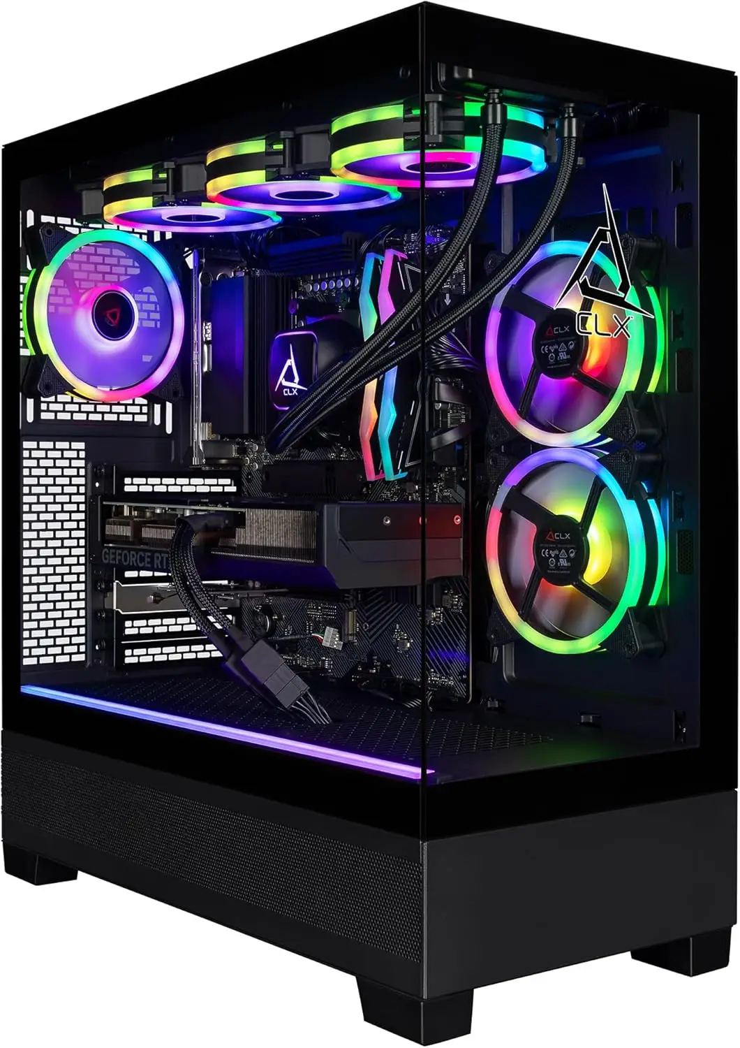

CLX Set Gaming PC - AMD Ryzen 7 9800X3D 4.7GHz, RTX 5080, 2TB NVMe M.2 SSD, 32GB DDR5 RGB Memory, 360mm AIO, WiFi, Windows