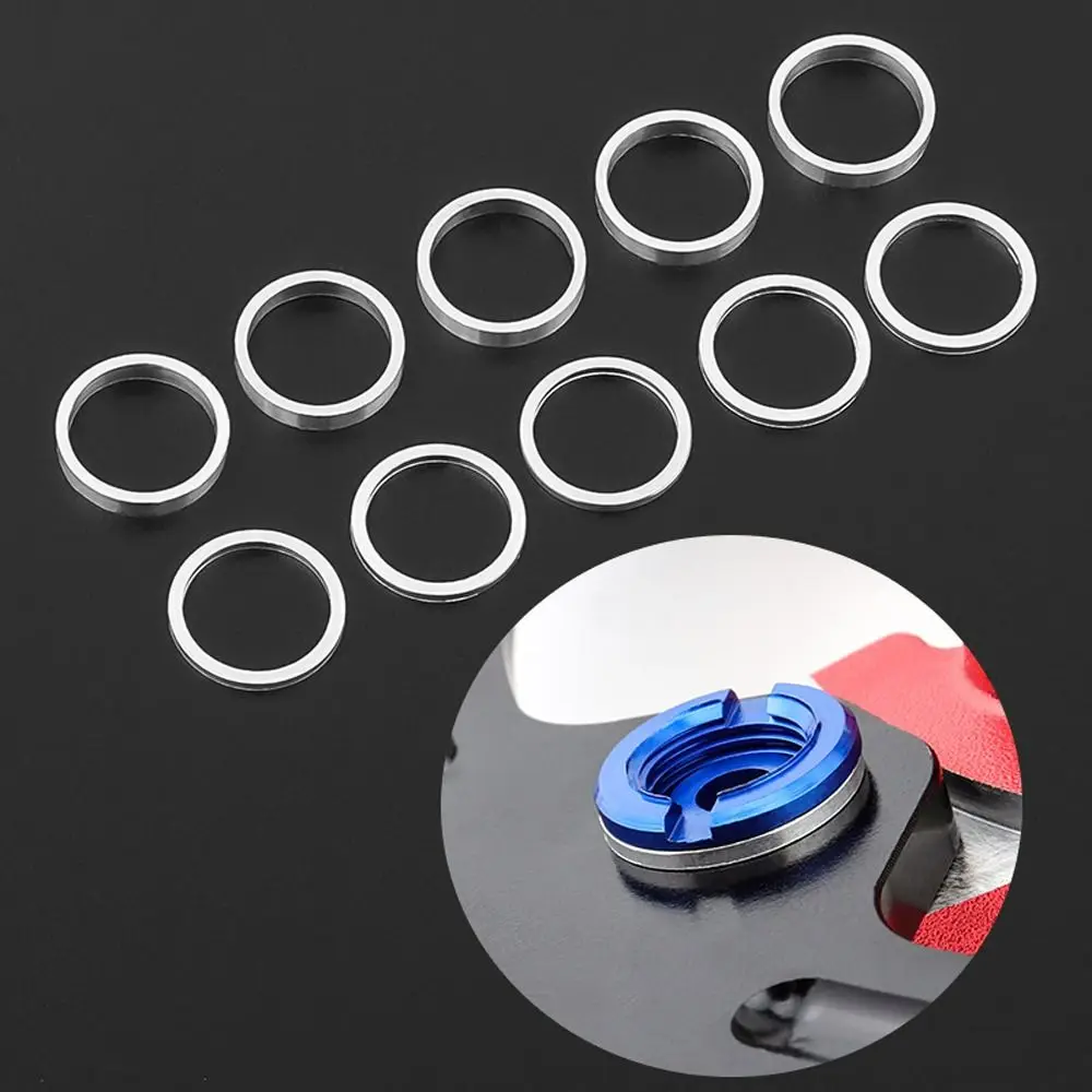 Double Change Washer Ring Chainring Bolts Washer Bike Chain Wheel Spacer Bicycle Chainring Bolts Gasket Screws Washer