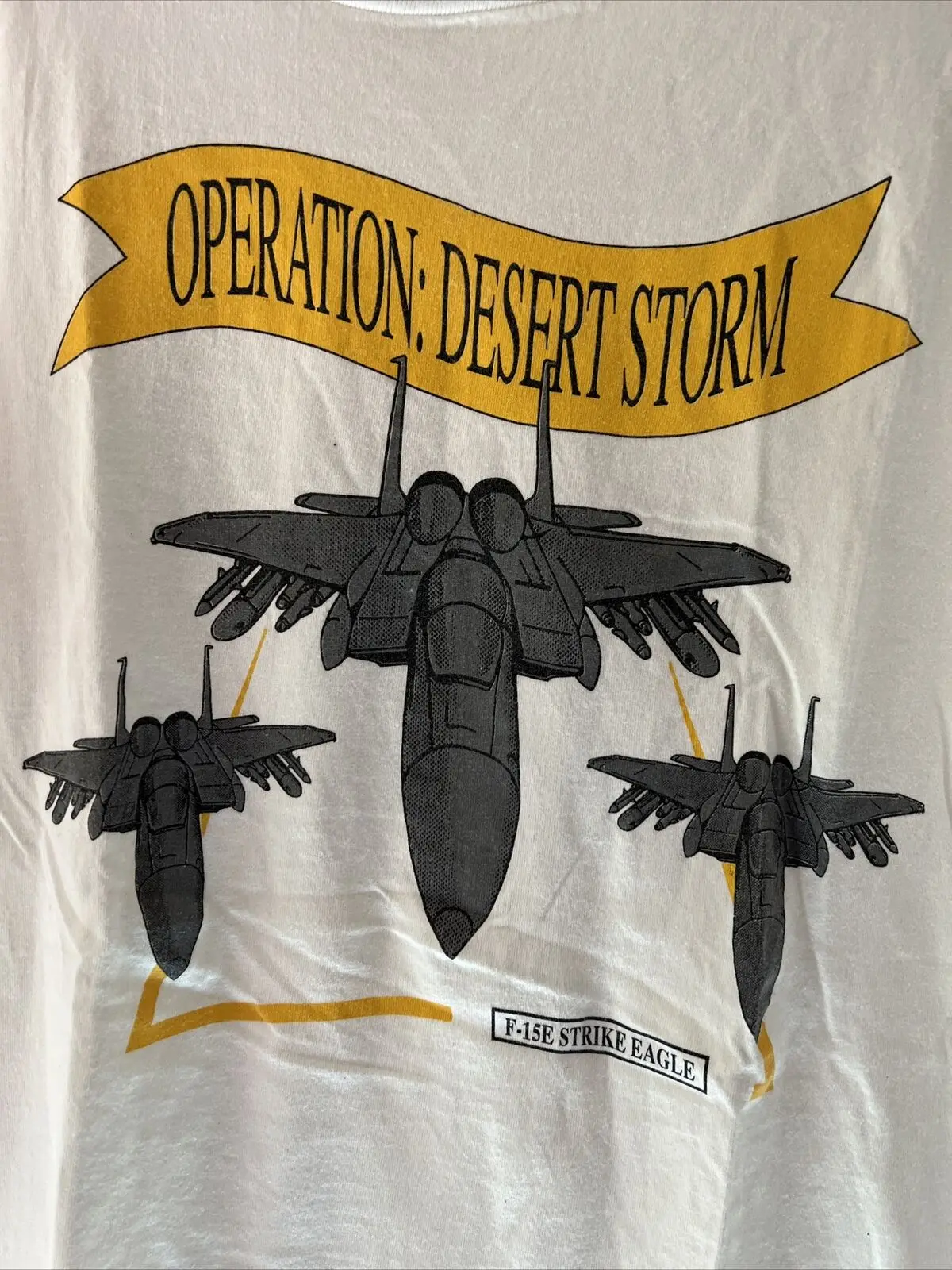

Vintage 90s Operation Desert Storm T-shirt Men's 100% Cotton Casual T-shirts Loose Top Size S-3XL