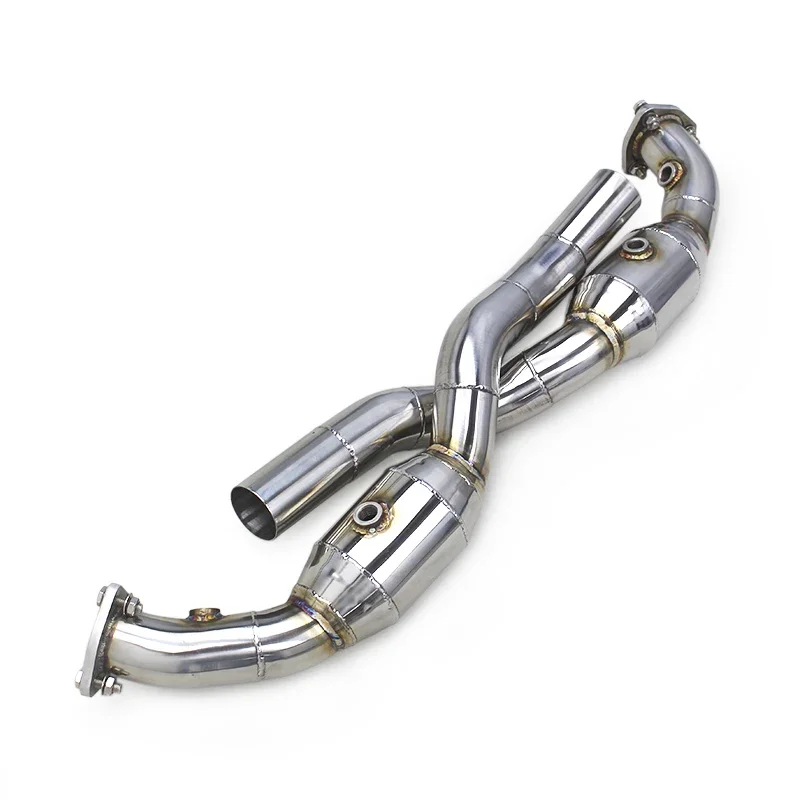 Factory Stainless Steel Front pipes Porsche 911 High Flow Exhaust Downpipe For Porsche Carrera 911 997.1 997.2 2004-2012