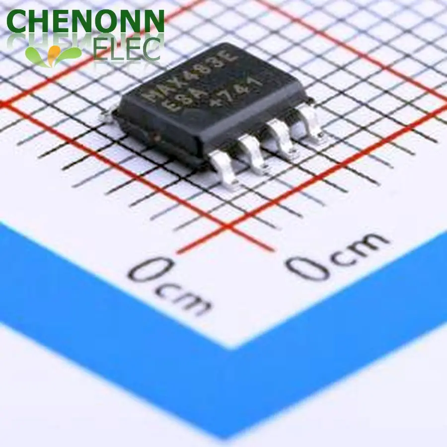 10PCS/LOT MAX483EESA+T (Drivers, Receivers, Transceivers)