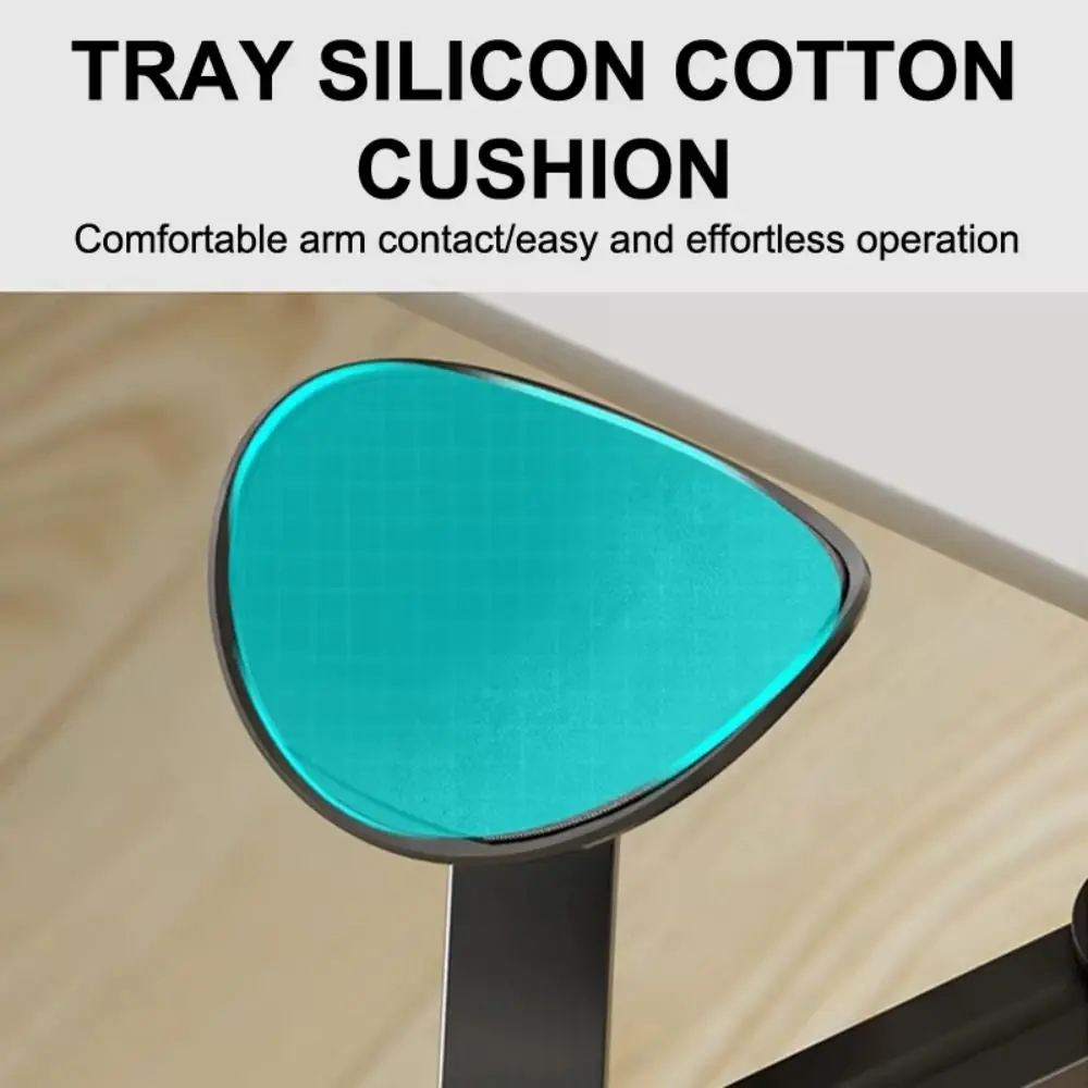 Aluminum Alloy Ergonomic Arm Rest Adjustable Height Extender Desk Wrist Support 360° Rotation Comfortable Mouse Pad Armrest