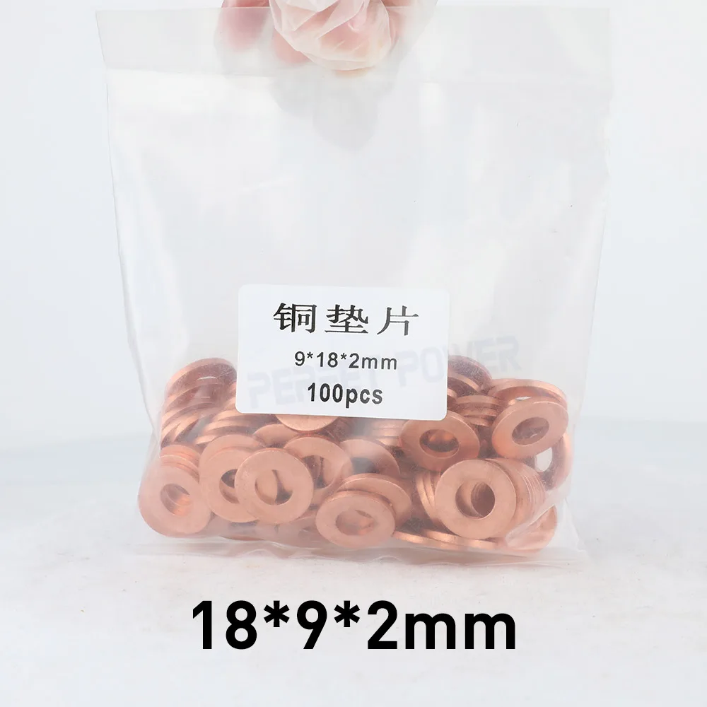

100 шт./упаковка, прокладки для дизельного распылителя, 18 х9х2 мм