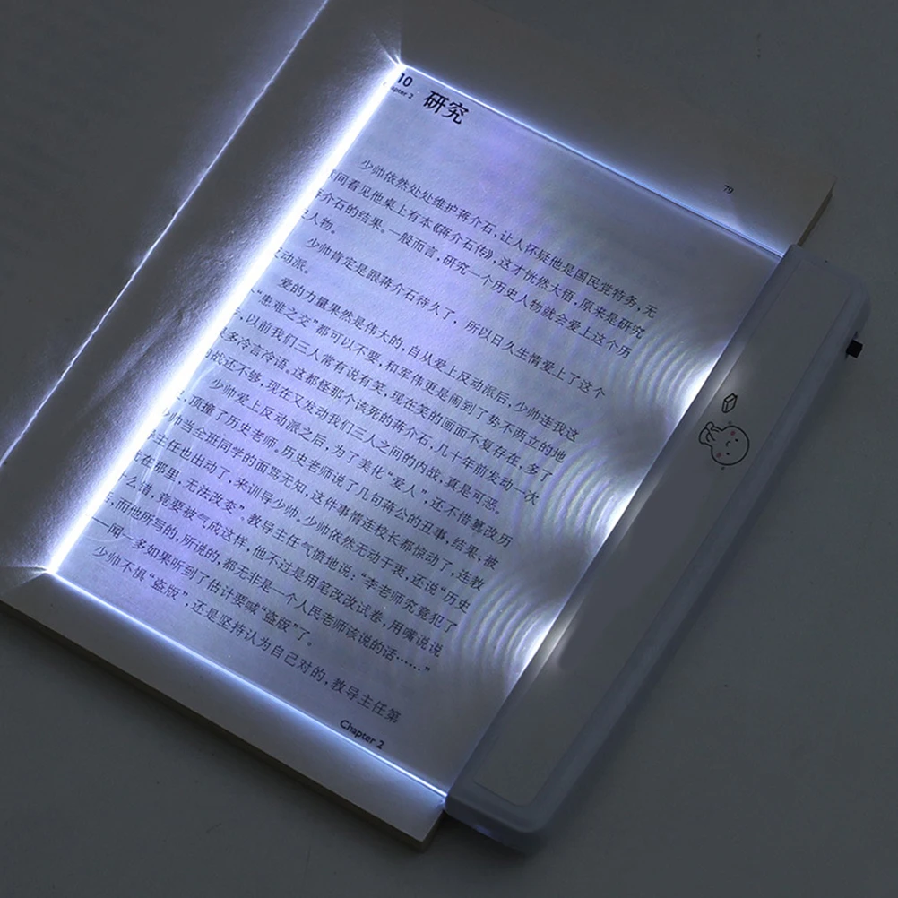 

Eye Protection Reading Light Practical Page for Bed The Fine Workmanship LED Plastic Flat Book Panel Lamp
