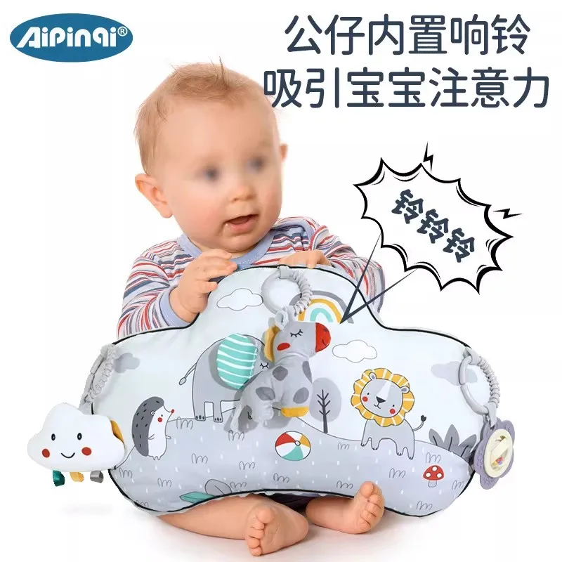 Nordic-style newborn crawling pillow, baby sleep soothing U-shaped pillow, infant head lifting pillow