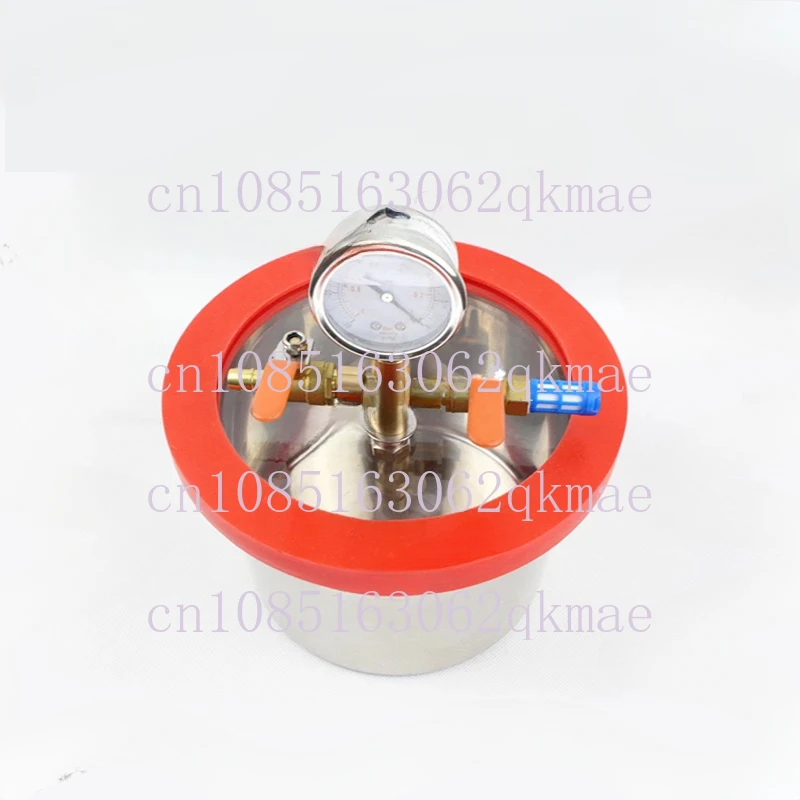 Stainless Steel 3L Vacuum Degassing Chamber 20CM Diameter Epoxy Resin Vacuum Defoaming Barrel With 12MM Thickness Acrylic Lid