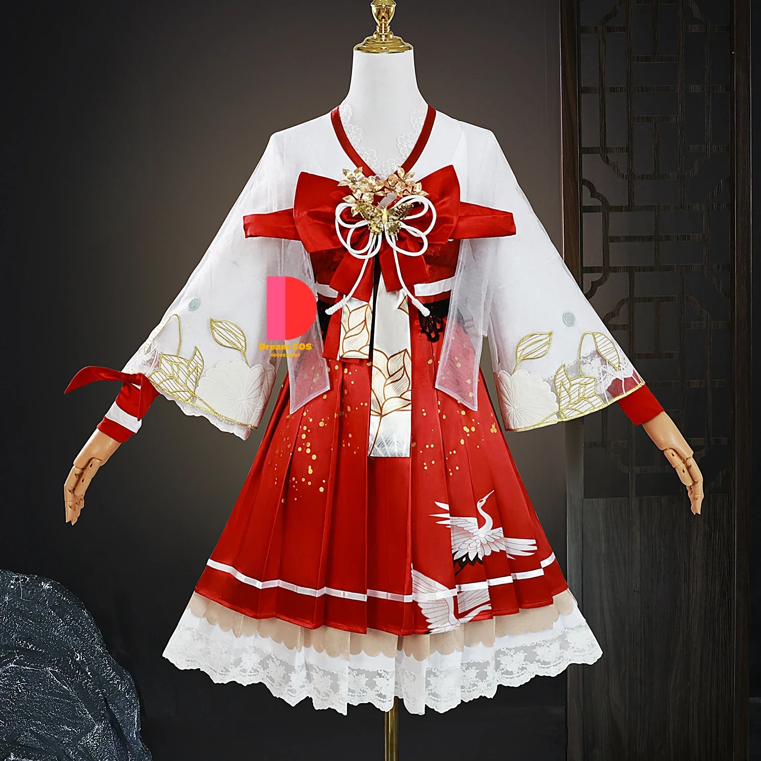 

High Quality Naraka: Bladepoint Game Anime HuTao Fashion Cosplay Costume Uniform with Wig Accessories for Party Comic Con Coser