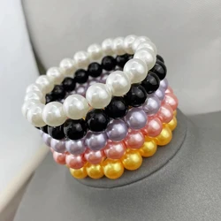 tiki official-website по 1 грн все Fashion unisex 10MM Black 20beads round bead pearls bracelet bangle fine quality lowest price