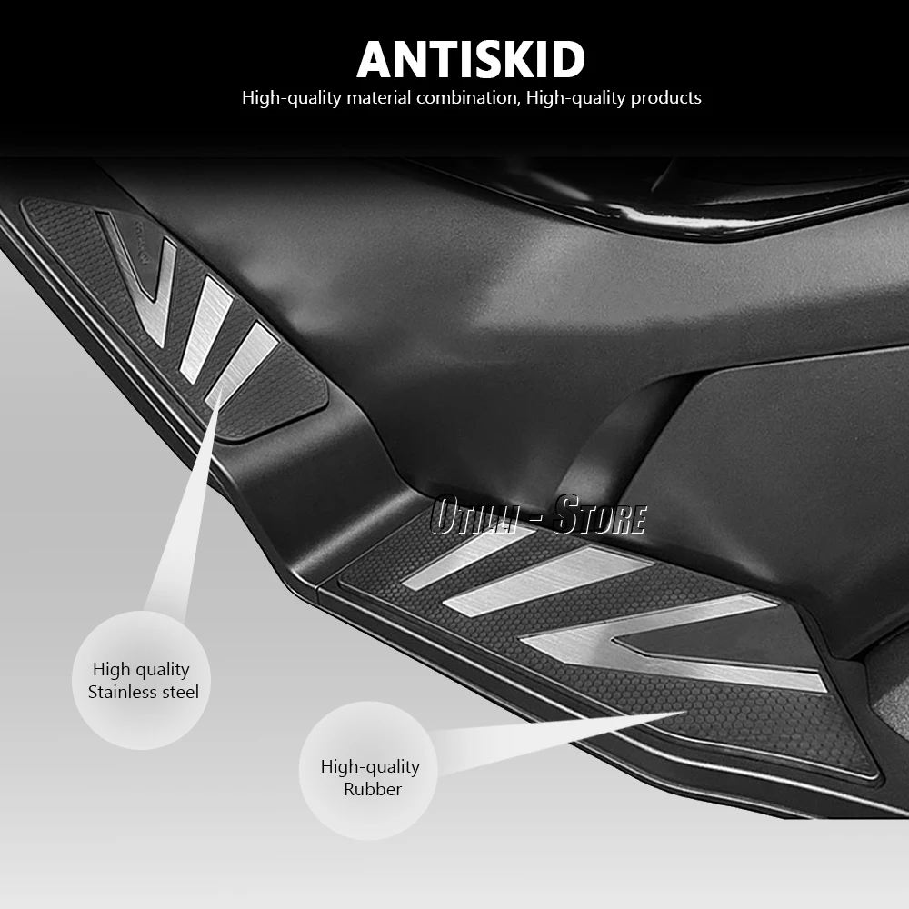 

Для KYMCO AK550 ak550 AK ak 500 2022 2023 мотоциклетная педаль из нержавеющей стали, резиновая подставка для ног, подножка, защитная пластина, подножка