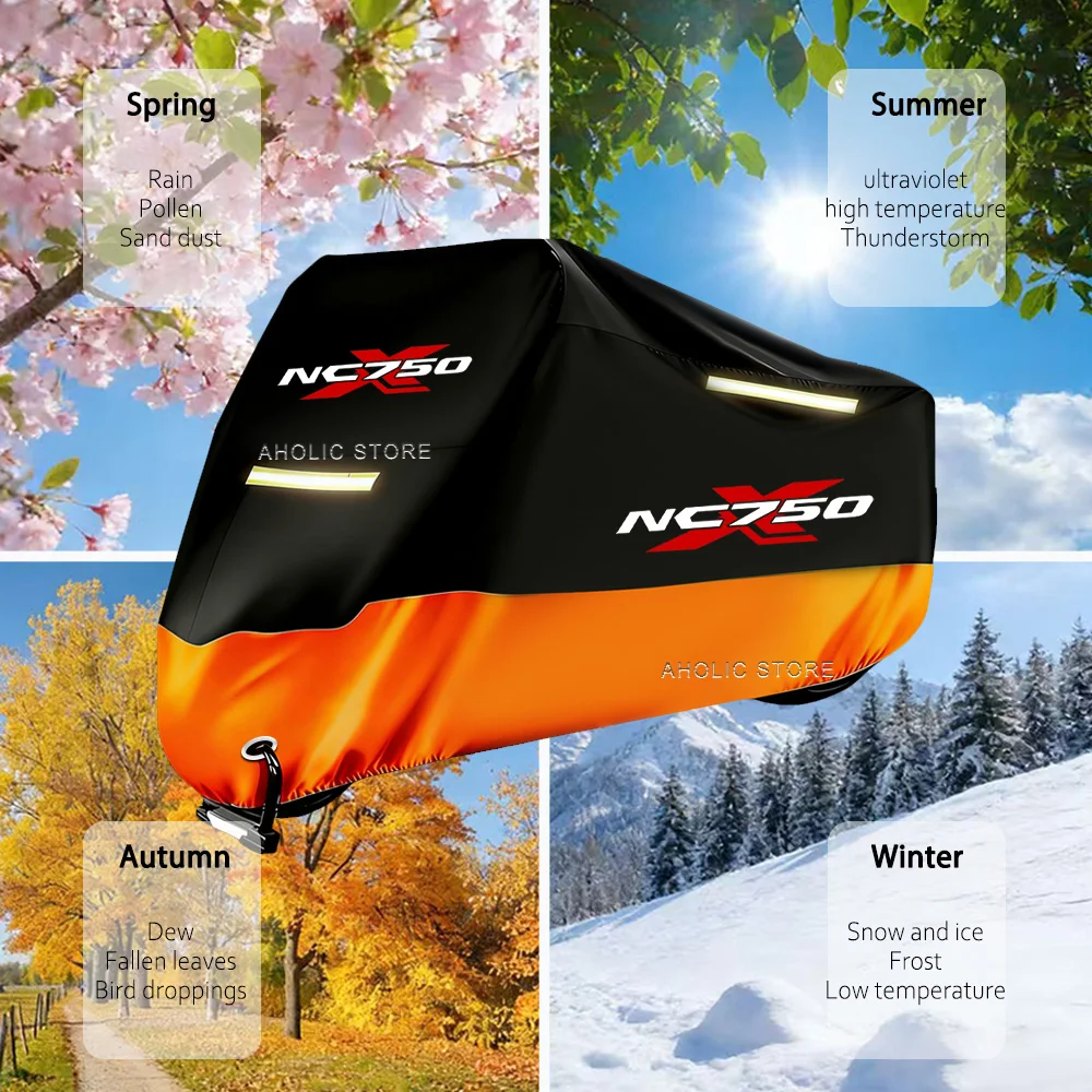 Motorcycle Cover 210D Oxford Waterproof Outdoor Indoor Dustproof Snow Proof UV Protection For Honda NC750x nc750x nc 750 x 4