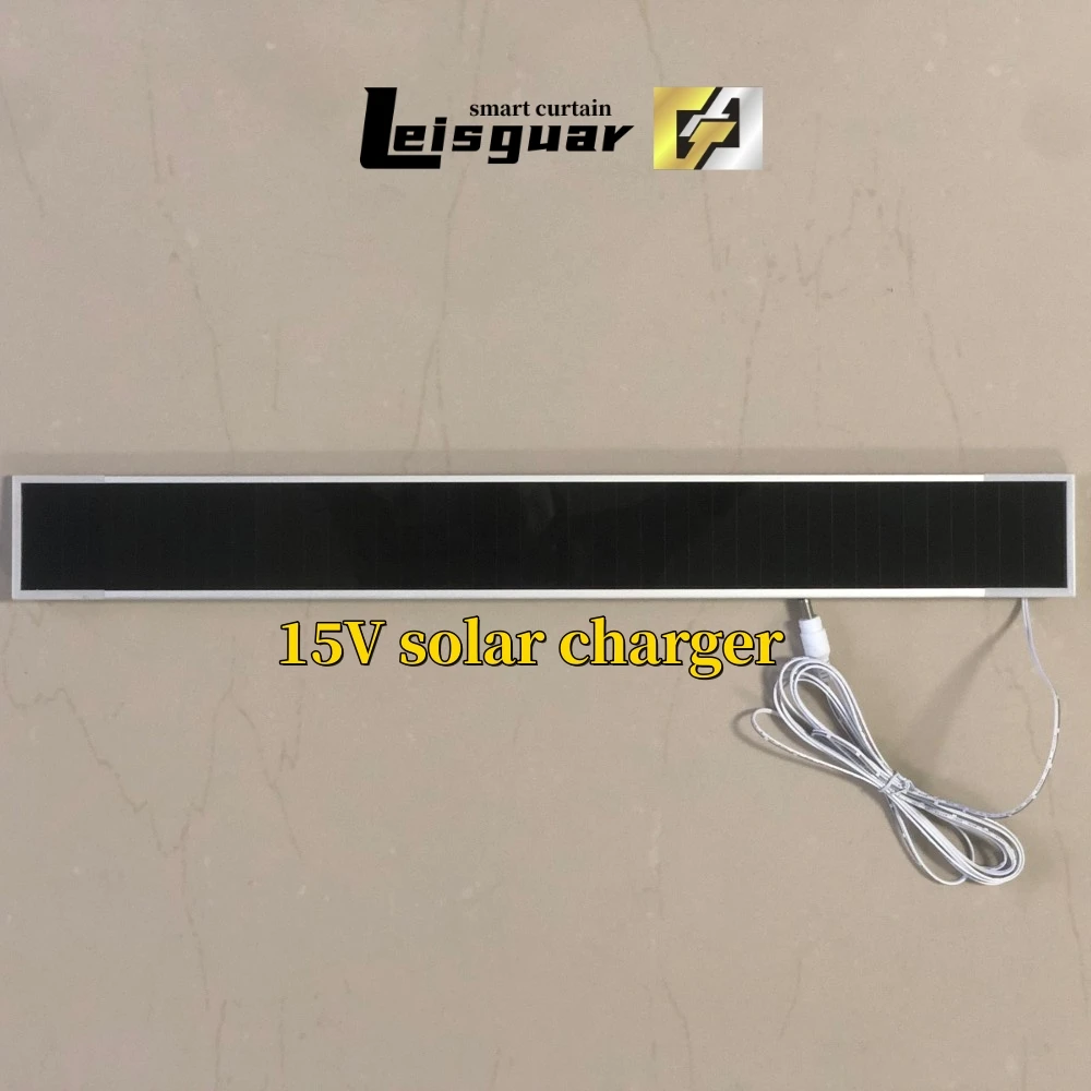 Leisguar Tuya Zigbee Smart Curtain Remote Control Motor 4800 mA Lithium Battery Solar Charging