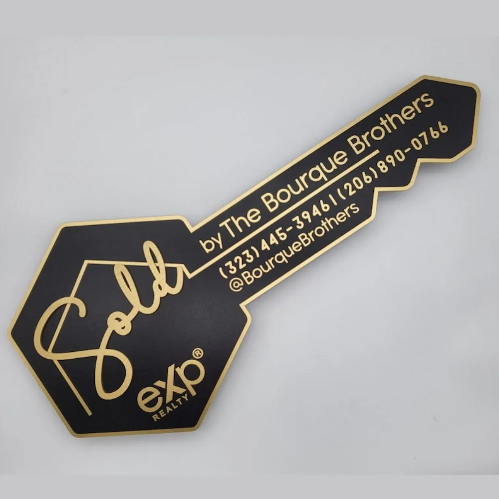 Custom Key Sold Sign EXP Closing Photo Prop 3D Key Sign for Realtors Realtor Gift Closing  Sold Sign