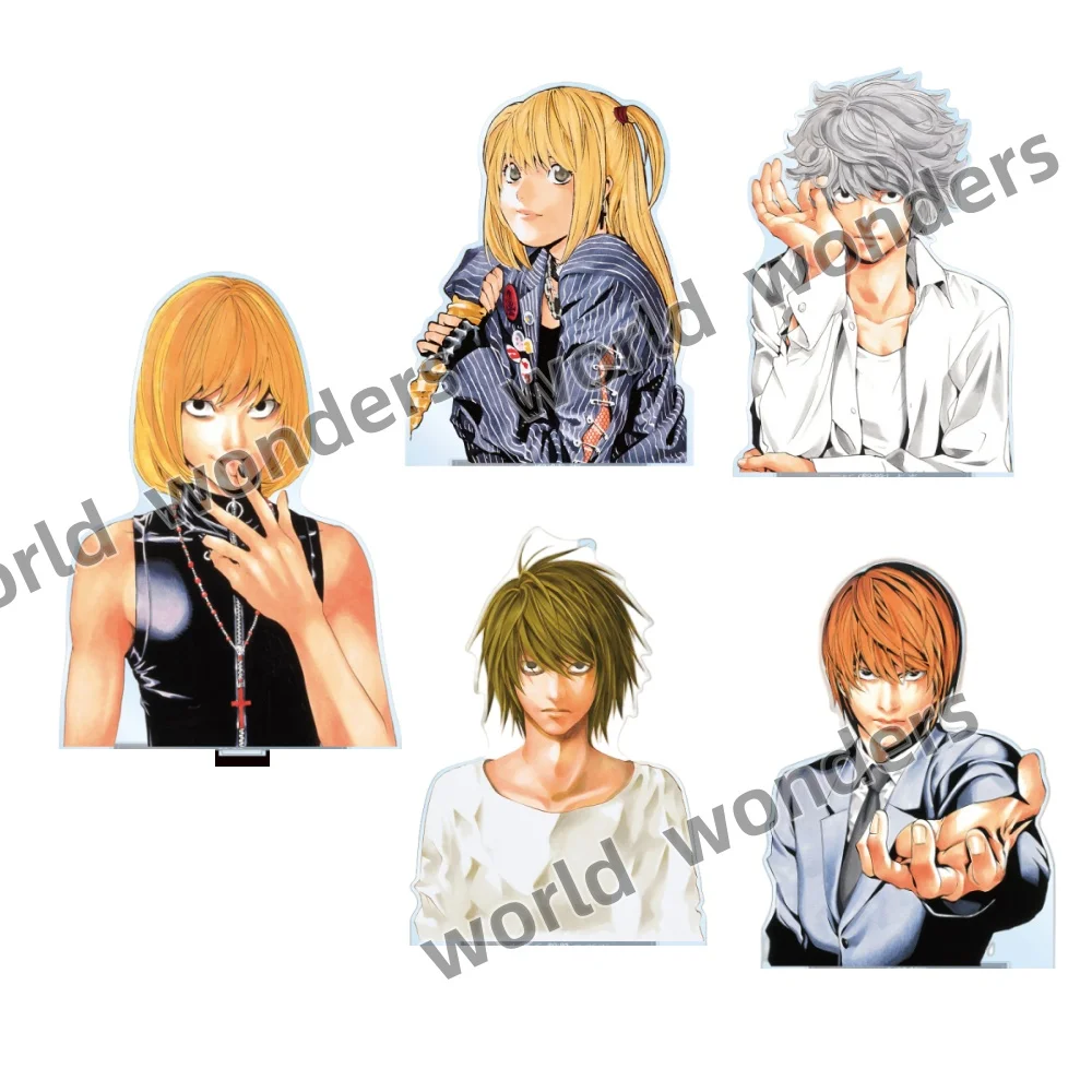 

15cm DEATH NOTE Acrylic Stand Yagami Light Figure Desk Ornaments MisaMisa Statue L·Lawliet Figur Doll Collectible Deathnote Toys