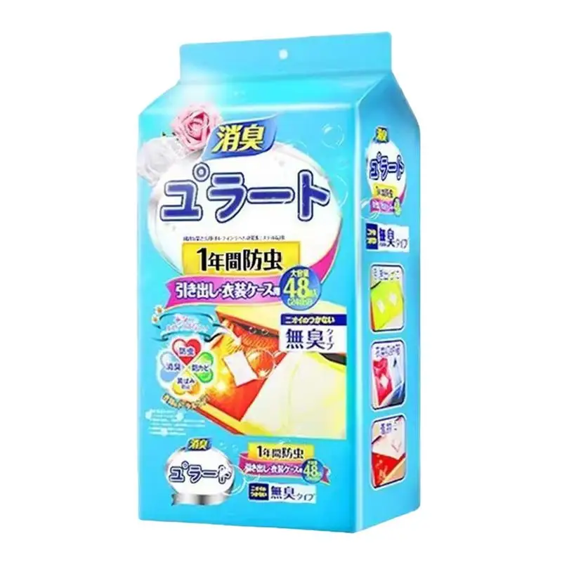 48pcs Scented Sachets For Drawers Small Scent Bags For Closets Dresser Drawer Scents Freshener Long Lasting Fresh Scents Sachet view 3