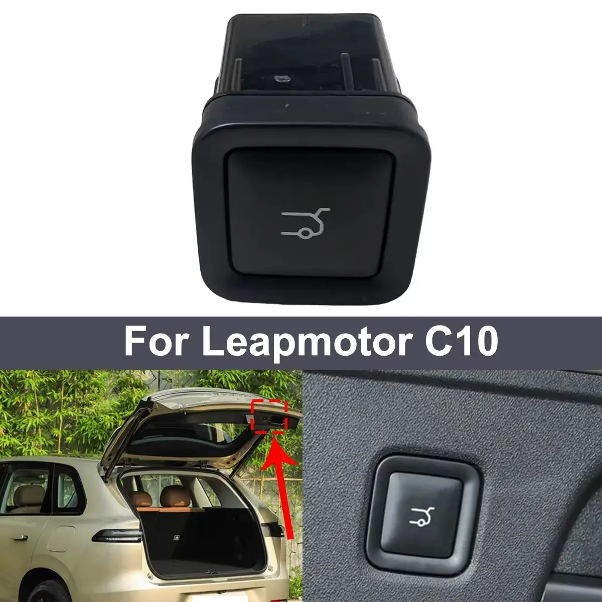 Inner Trunk Switch OE 8013040-BA01 for Leapmotor C10, Internal Trunk Control Switch Replacement
