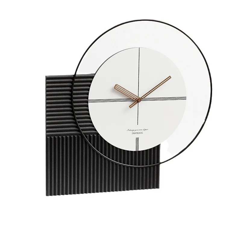 

Nordic style clock wall clock creative background wall pendant decorative art modern clock wall hanging