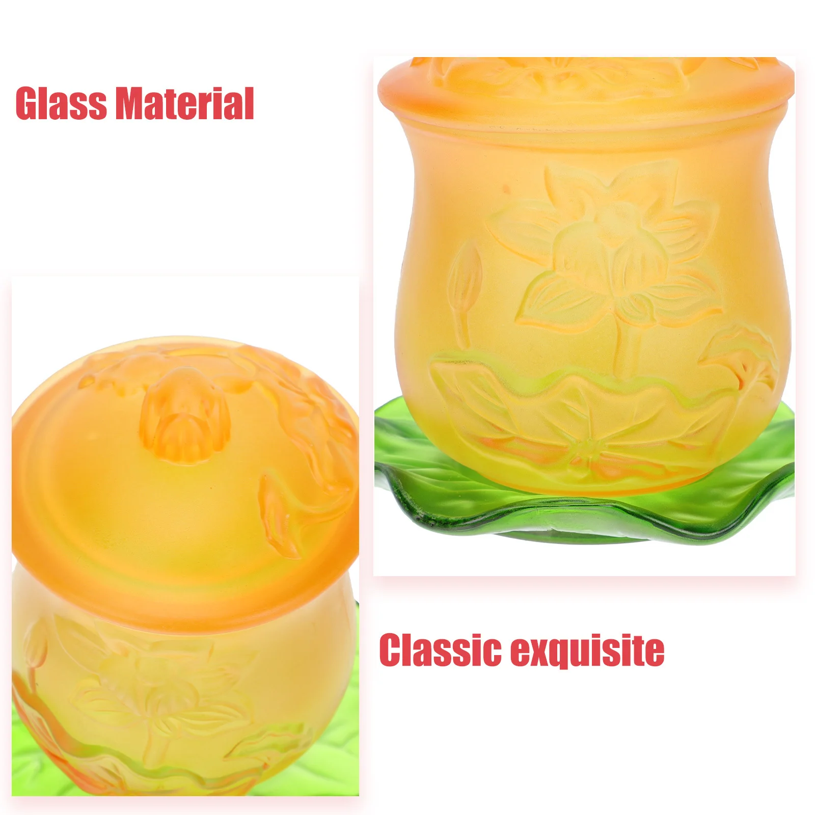 مجموعة واحدة من كوب الماء البوذي الرائع، مادة عالية الجودة، كوب اللوتس ذو سطح أملس عديم الرائحة لتزيين المنزل في المعبد