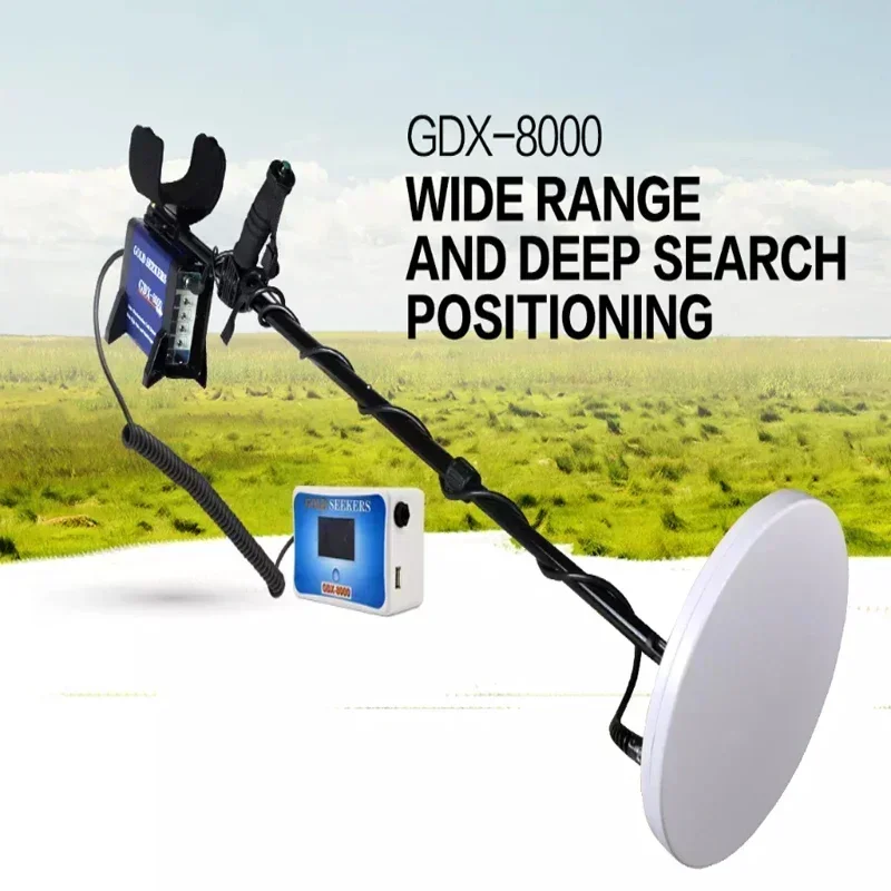 

2026 GDX8000 Industrial Metal Detectors Underground Depth 2m Waterproof Coil Scanner Finder 72WH Battery Gold Treasure Seeking