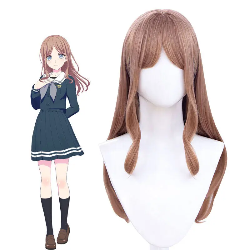 BanG Dream! It's MyGO!!! Nagasaki Soyo Cosplay Wigs 70cm Brown Synthetic Hair