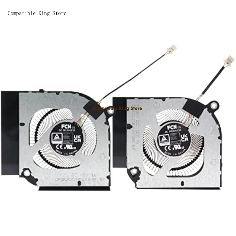 X CPU GPU Cooling Fan for Acer Predator Helios PH317-55 PH317-56 FPDH DC280010VF0 FPDG DC280010WF0 12V 1A