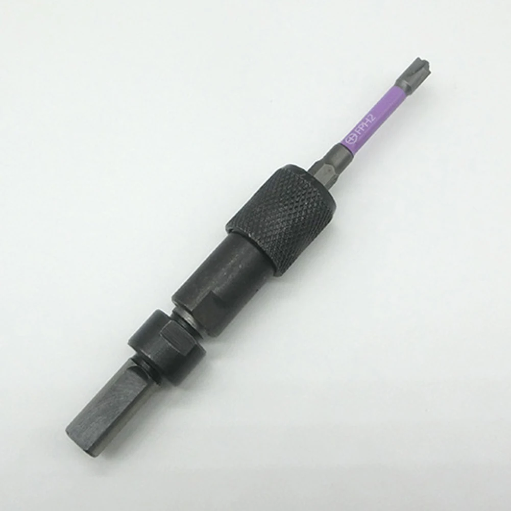 Angle Grinder to Drill Adapter M10 Female Thread Input to 6.35mm Hex Output for Direct Tool Interchangeability and Utility