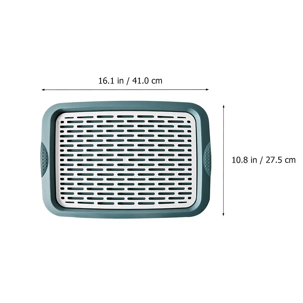 1Pcs High Toughness PP Plastic Draining Tray Japanese Inspired Double Level Drain Basket Fruit Plate Table Drain Tray Home
