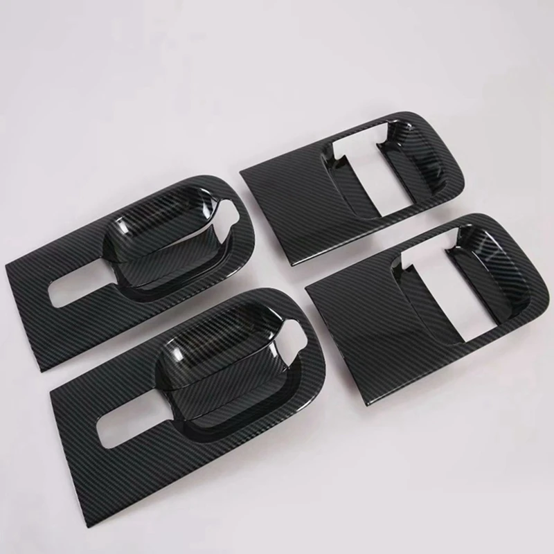 4Pcs For Hyundai H1 Grand Starex I800 Iload/Imax Carbon Fiber Style Door Outer Handle Cover Exterior Parts Auto Parts