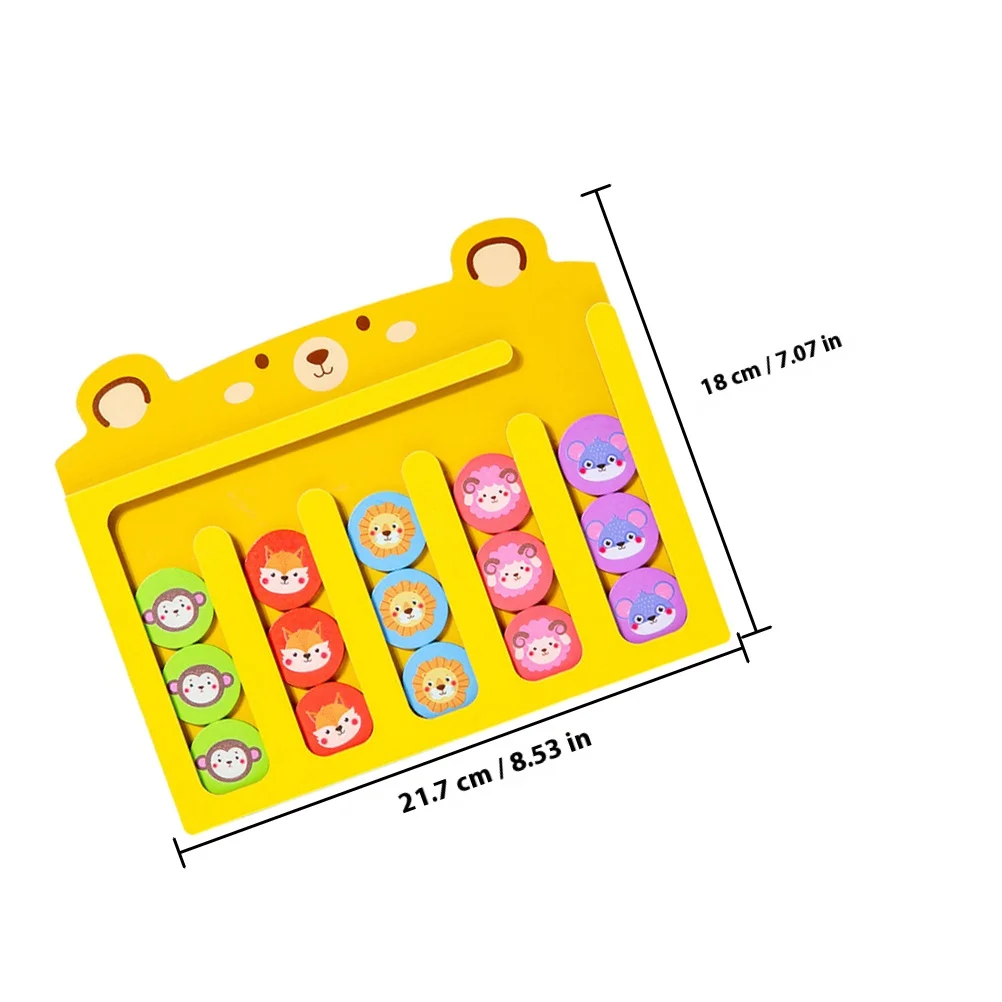 1Set Sortierbrett aus Holz, pädagogisches Matching-Spiel für Kleinkinder, Farbformerkennung, Vorschule, Denken, Entwicklung, Lernen