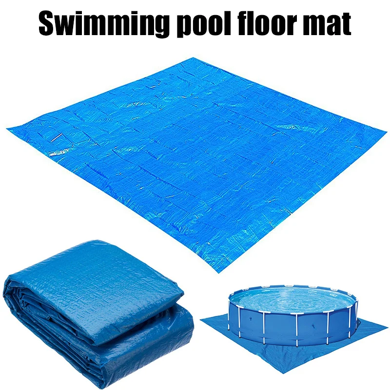 Alfombrilla protectora para el suelo de la piscina, accesorio impermeable y plegable, alfombra redonda y cuadrada a prueba de humedad, novedad