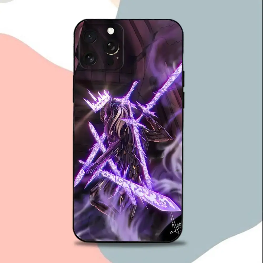 حافظة هاتف The Beginning A-After End-E لهاتف iPhone 15,13,16,12,11,17,14,Plus,Pro,Max,XS,XR,X,SE,Mini، غطاء أسود من السيليكون الناعم