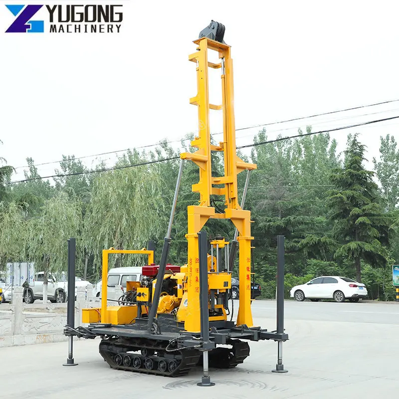Crawler Water Well Drilling Rig Geotechnical 150m Soil Testing Core Portable Diesel Water Well Drill Rig Machine for Water