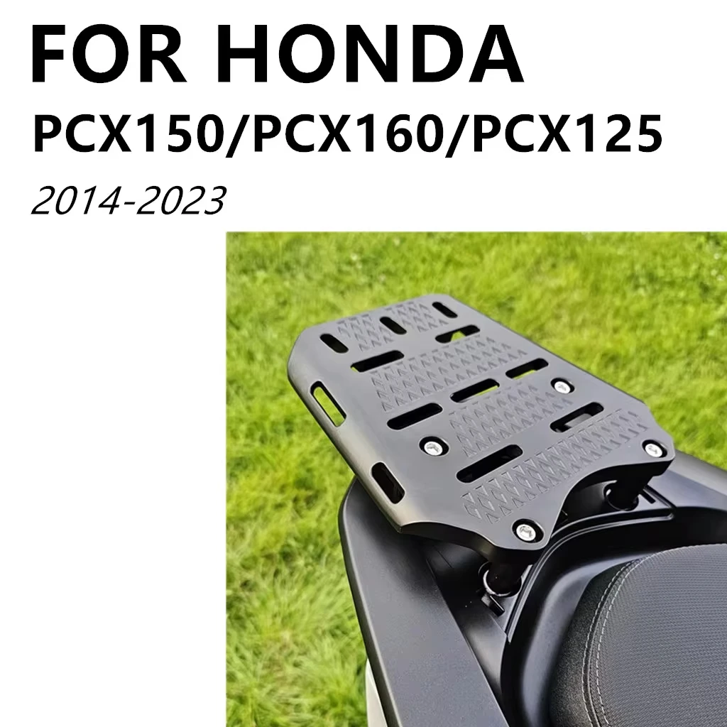 

For HONDA PCX150 PCX160 PCX125 2014-2023 Motorcycle Aluminum Trunk Shelf Rear Storage Top Box Luggage Case Seat Fixed Bracket