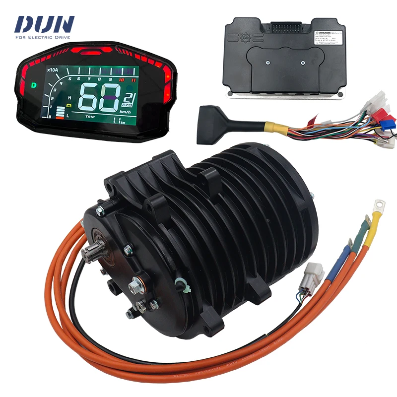 

QS138 V3 3KW Mid-Drive Motor with 1:2.35 Internal Gears,Fardriver ND72530/ND72680 Controller,DKD Display