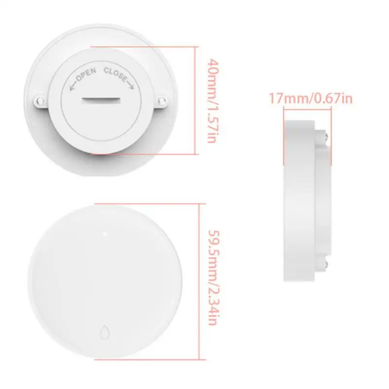 Смарт-детектор утечки воды Tuya Zigbee, оповещение от приложения, датчик перелива, система охранной сигнализации для Alexa Google Home