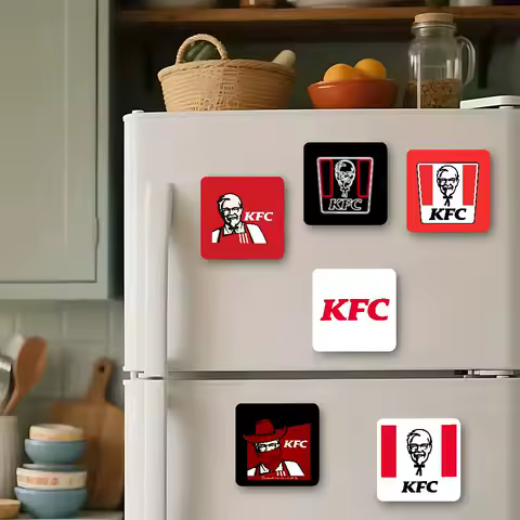 Fashion K-kfc Logo Cute Fridge Magnets Cartoon Animal Magnets For Refrigerator Decor Funny Magnetic