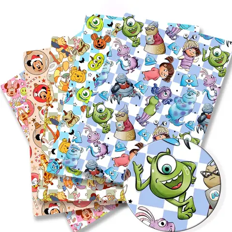 disney fabric 140x50CM Cartoon cotton fabric Patchwork Tissue Kid Home Textile Sewing Doll Dress Curtain Polyester cotton Fabric