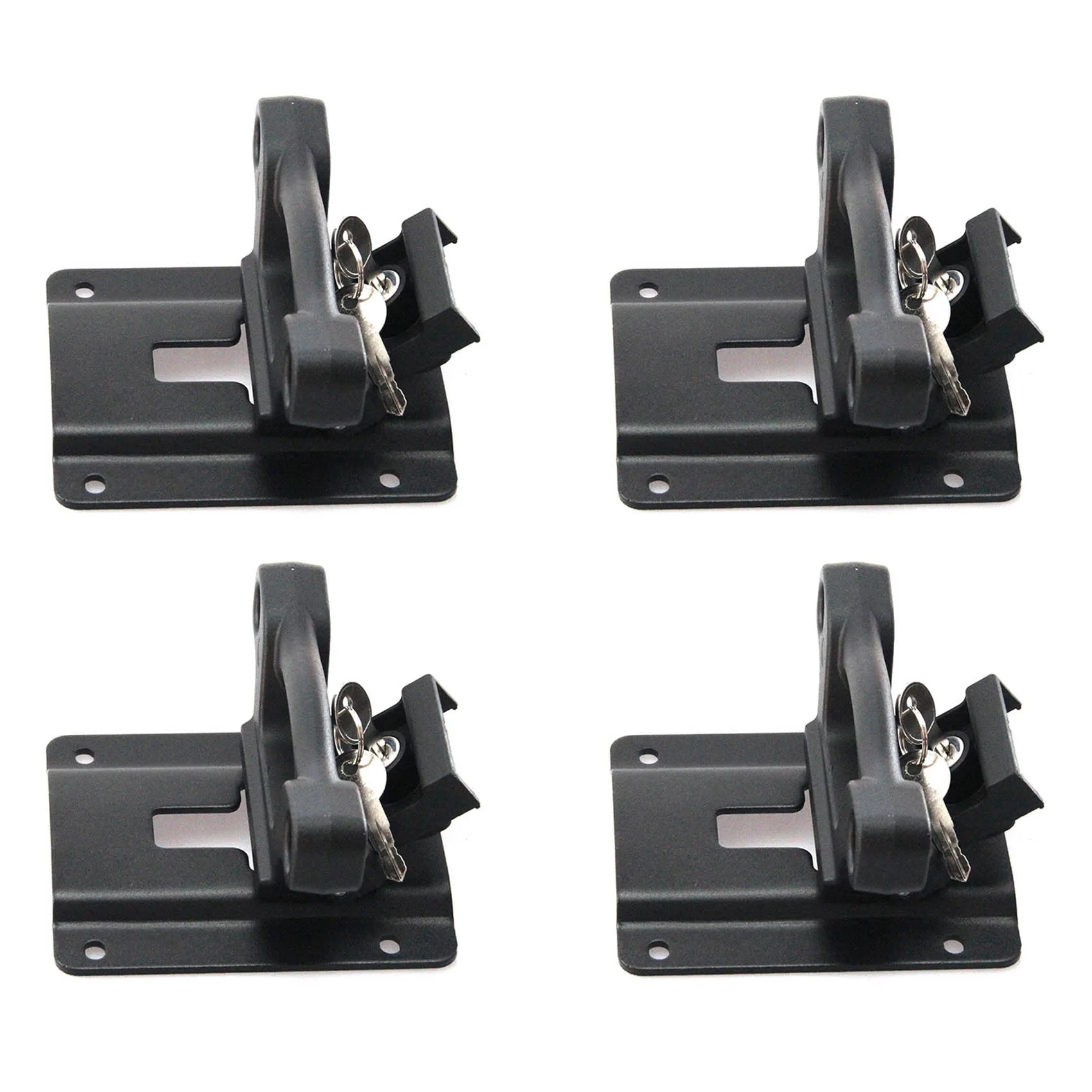 4PCS Tie Down Anchors with Keys for F250 F350 2015-2020 FL3Z-99000A64-B AI01AL