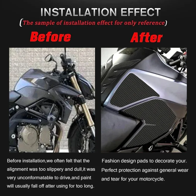 Motorcycle Fuel Tank Sticker Gas Side Protection Decal Waterproof Accessory FOR QJMOTOR SRK600 3D 5