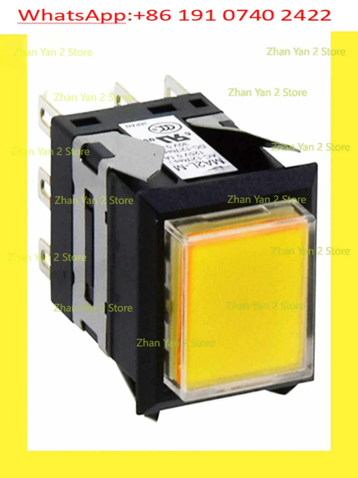 MA2L-M Square button switch with light, self-reset MA2L-M1141G M1111Y
