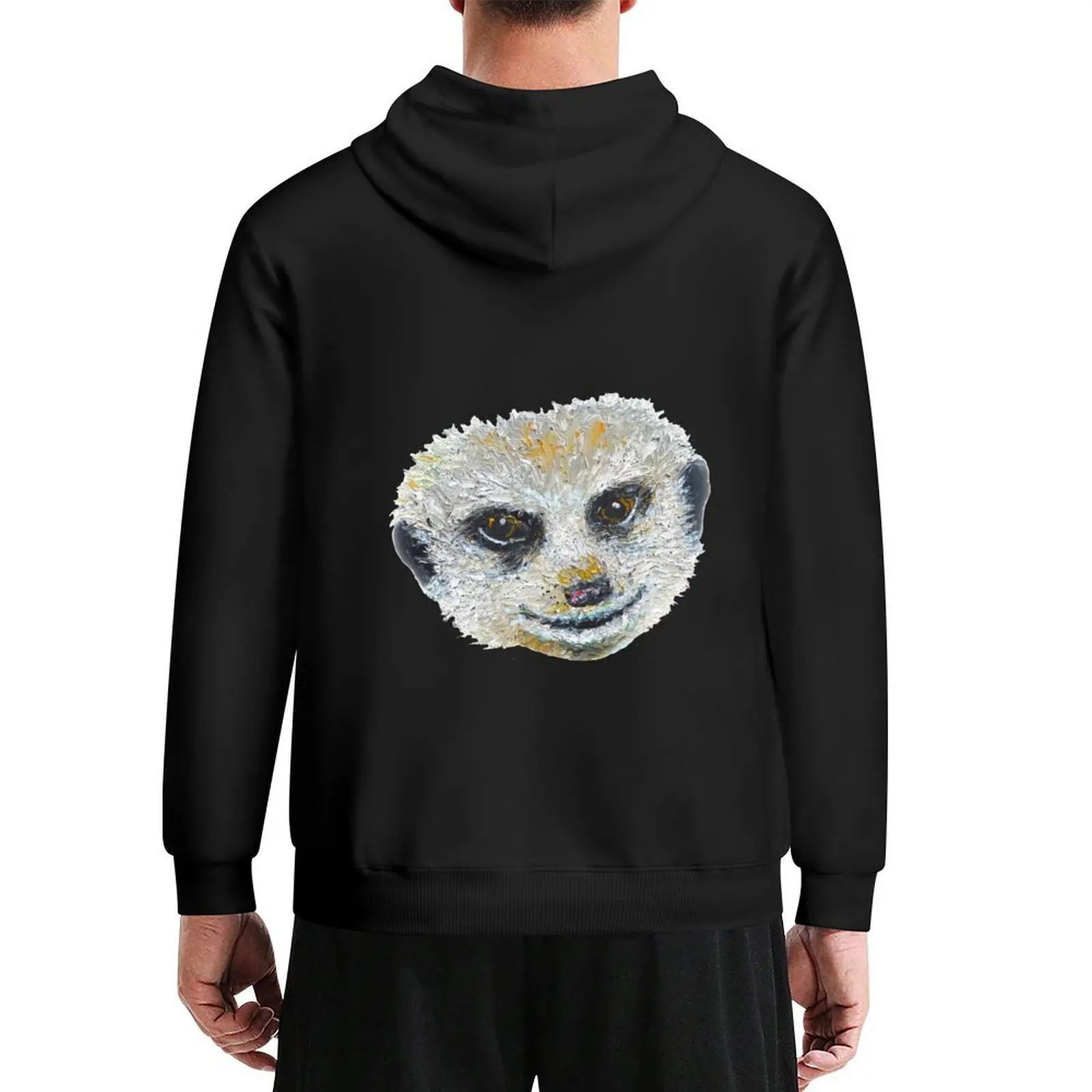 

Meerkat, painting Hoodie korean autumn clothes autumn clothes mens clothing men clothes graphic hoodies