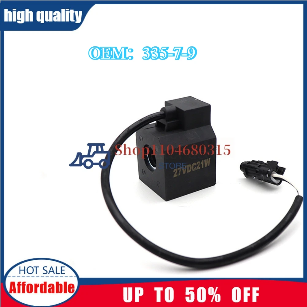 

Excavator Parts For Hyundai 150 210 215 225 275 295 305 335-7-9 Pilot Safety Lock Solenoid Valve Coil