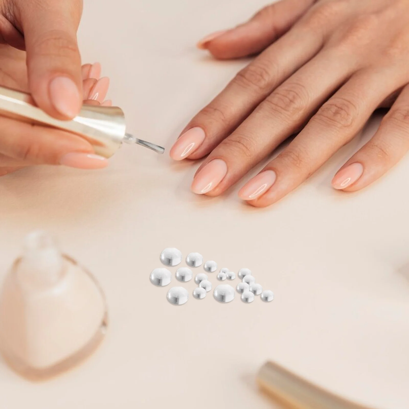 

2Pcs Clear Dewdrop Flat Back Half Round Resin Beads Transparent Simulated Water Droplet Embellishments for DIY Crafts Card