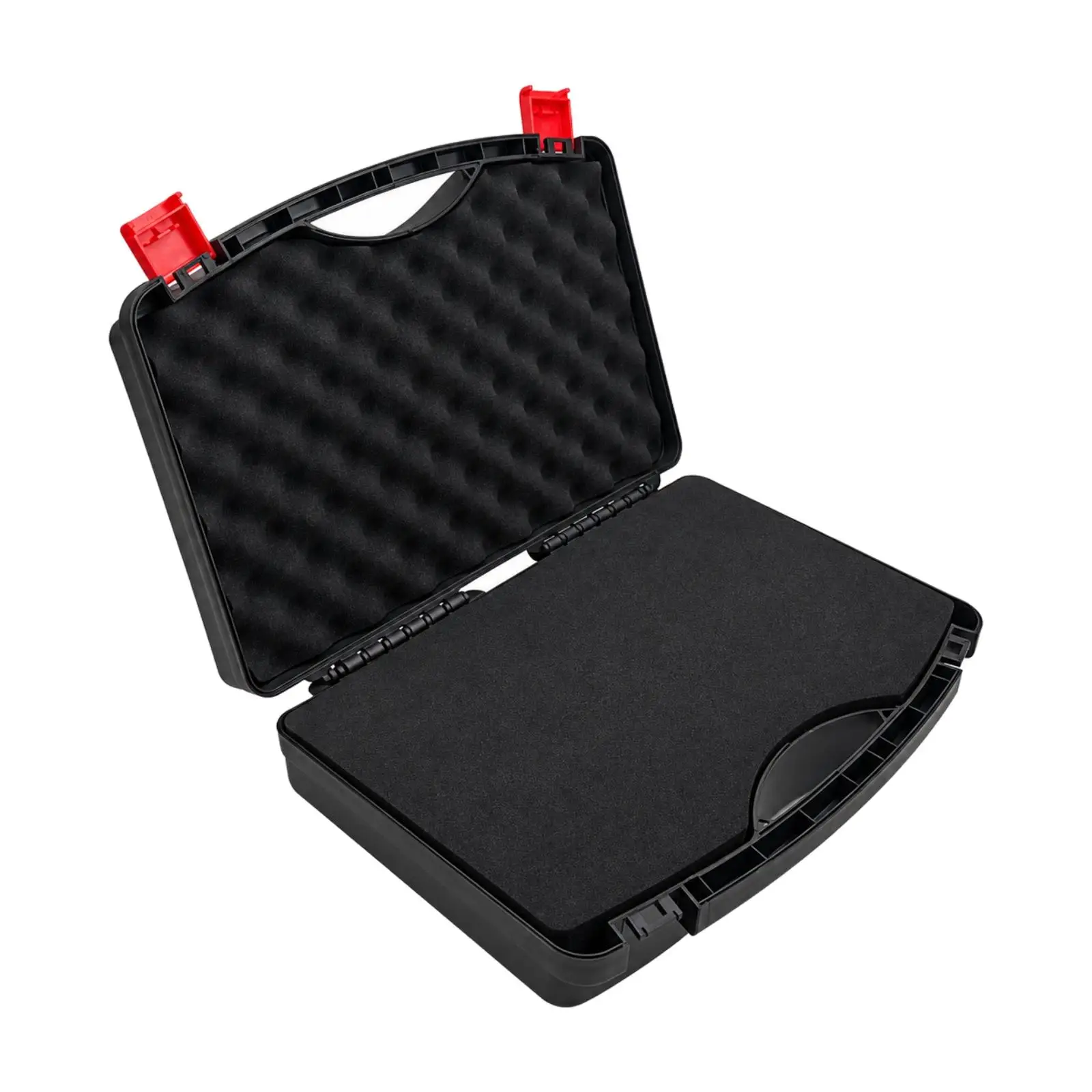Small Tool Case with Reinforced Corners and Locking Clasps for Electronic Instruments and Hand Tools Organization