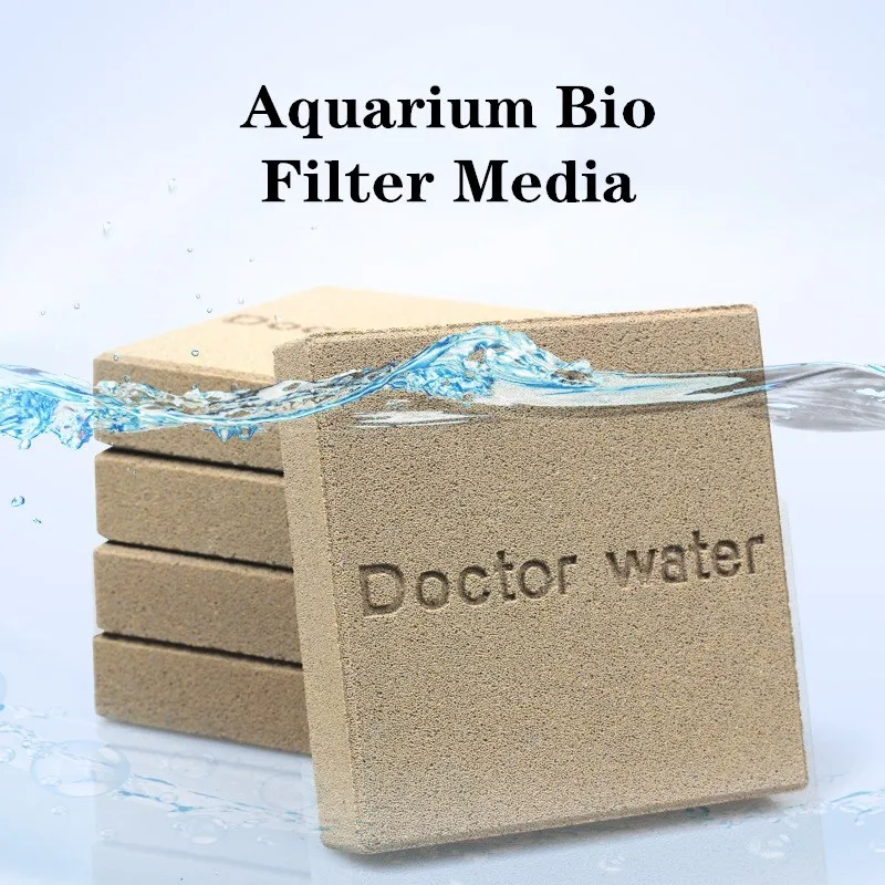 2pcs Aquarium Nano Ceramic Filter Media Bio Filter Block for Marine and Freshwater Fish Tank Filter System filtro peceras