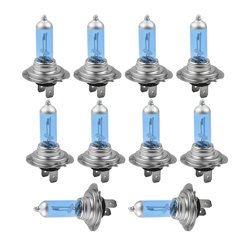 Lamp Xenon Bulbs Headlights Light Set Car Bright 10pcs H7 12V 55W White 6000K Halogen Part Replaces Stock Latest